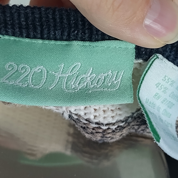 220 Hickory vintage Colorblock cardigan zip sweater Women's 3XL Block Top Style - Picture 8 of 12